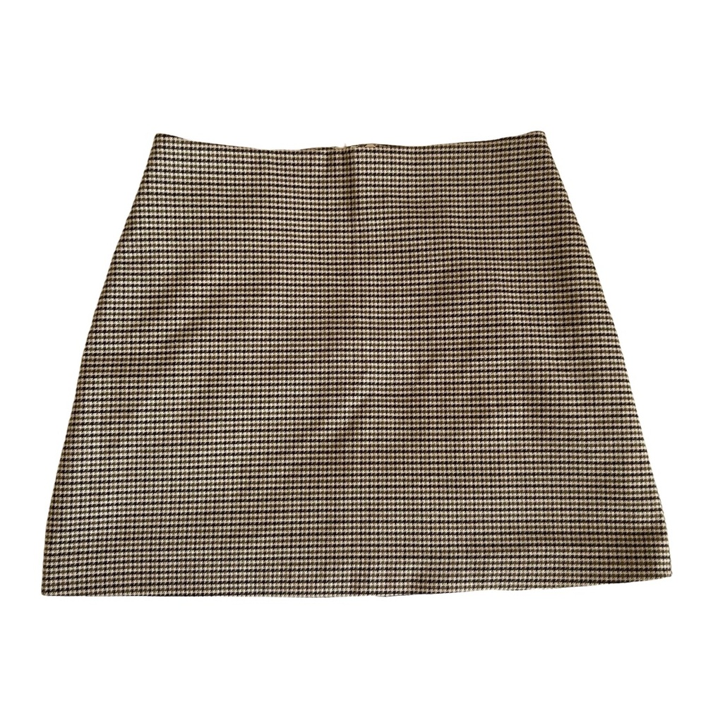 h&m houndstooth mini skirt